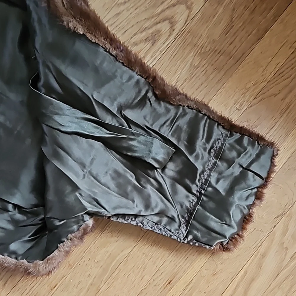 Vintage real mink shawl wrap L/XL
